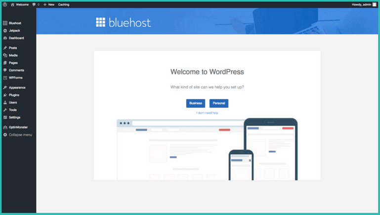 new-bluehost-wordpress-dashboard new bluehost wordpress dashboard