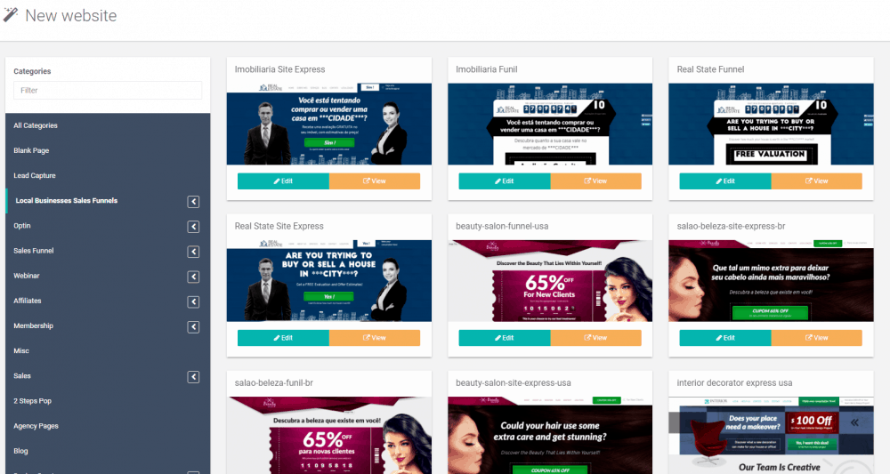 builderall dashboard and review