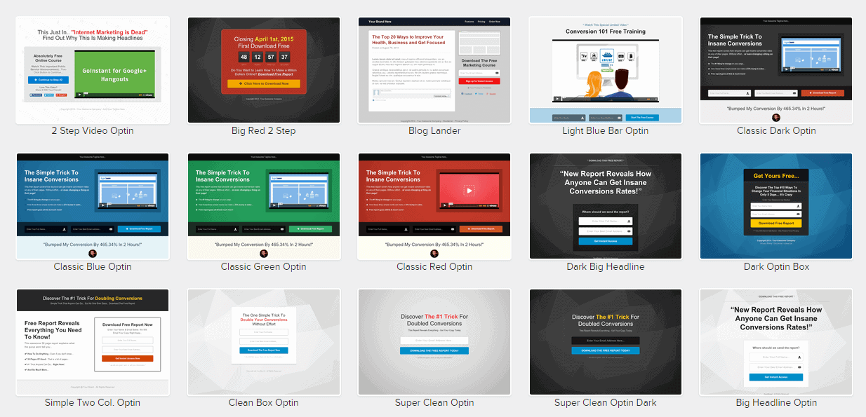 clickfunnels templates