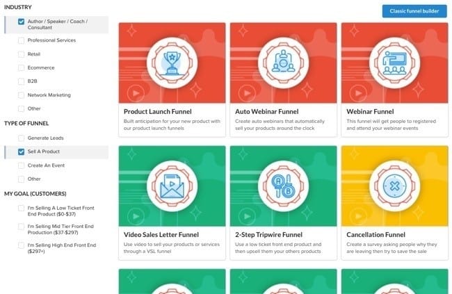 clickfunnels funnel builder