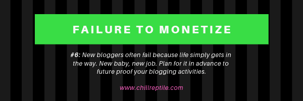 why new bloggers fail chillreptile