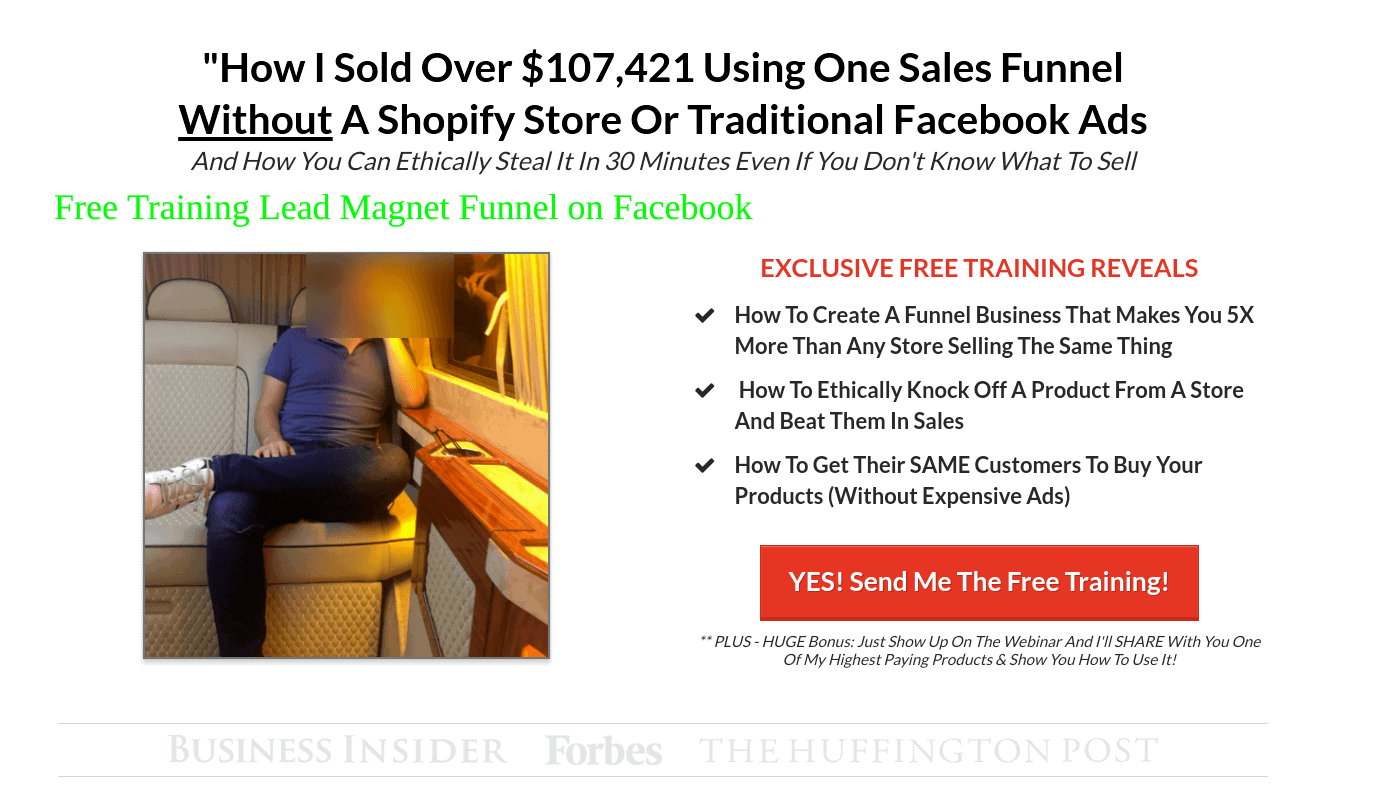 social media sales funnel template