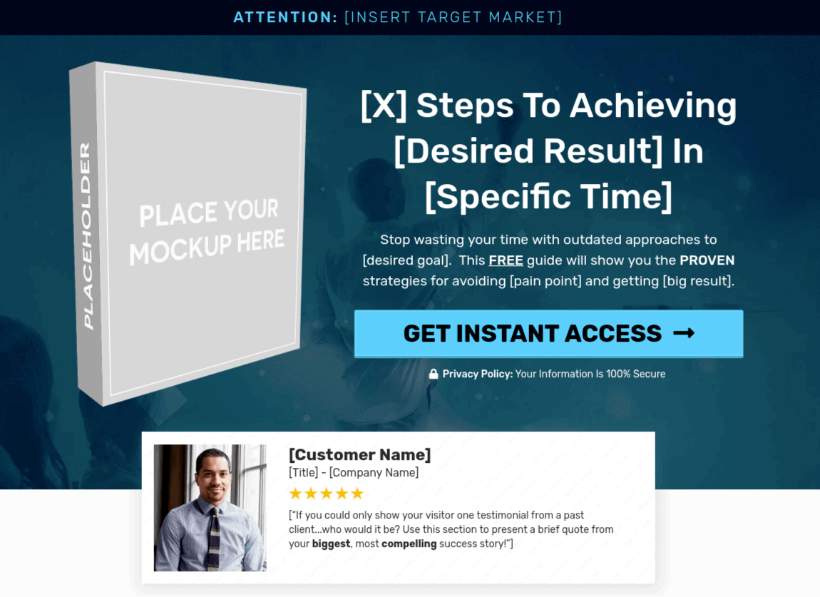 free lead gen sales funnel template