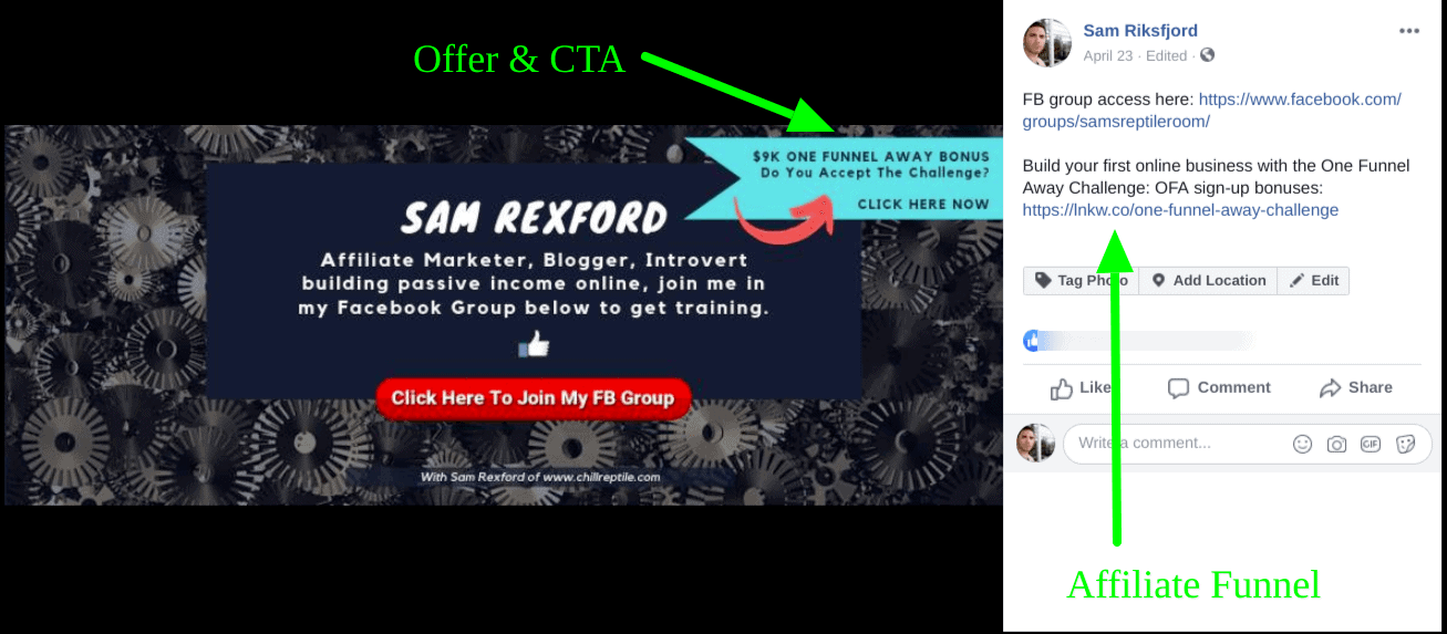 Social Media Profile Funnel