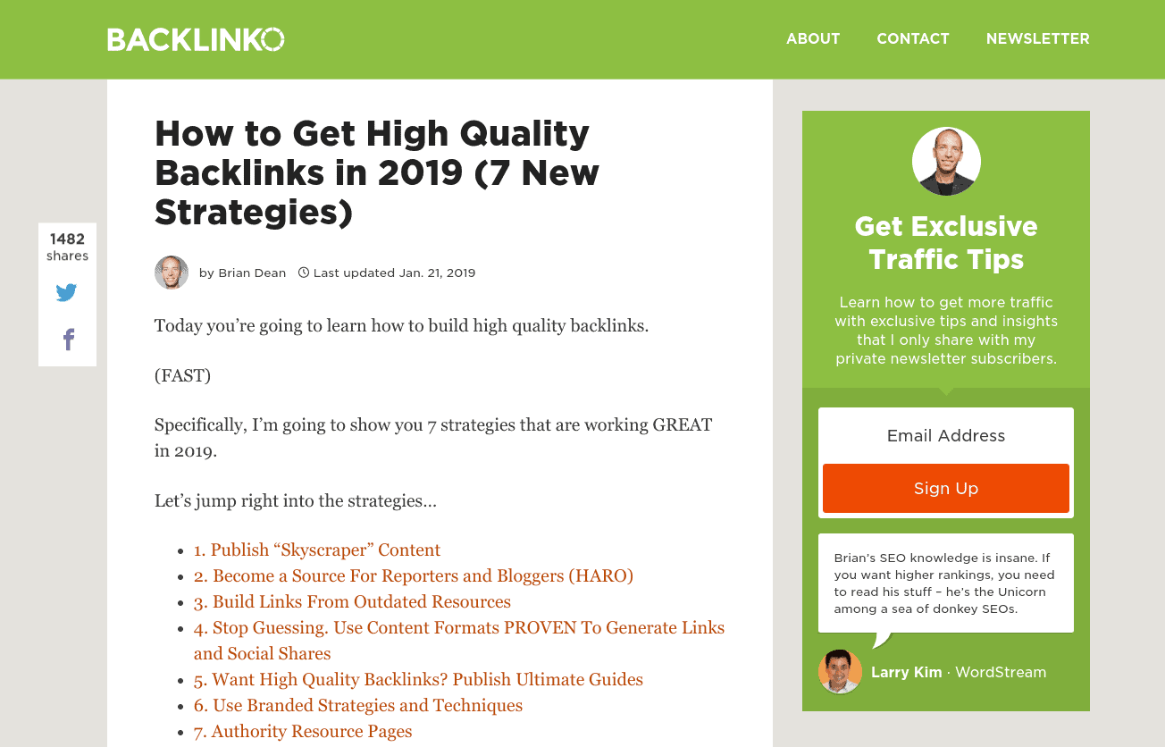 blog post examples, how-to post example, backlinko