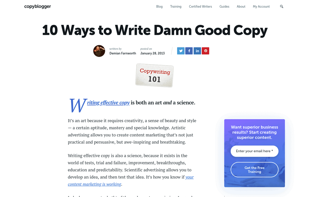 blog post examples, listicle post example, blog post template