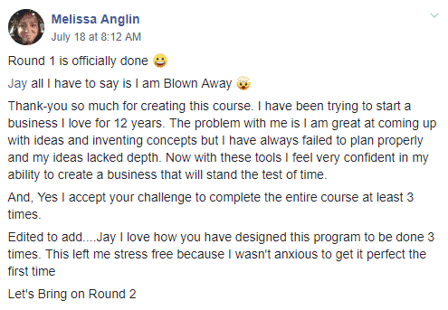 melissa-testimonial-for-jay live your passion reviews