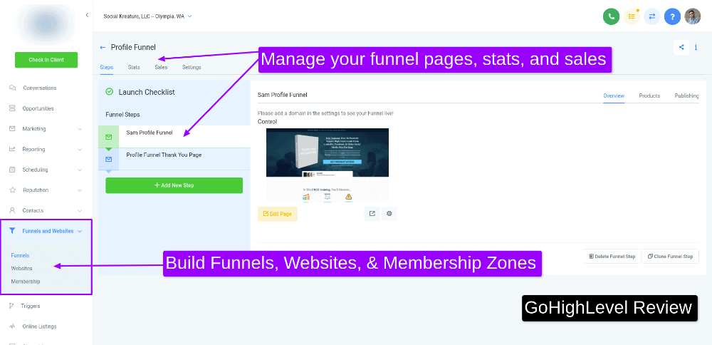 GoHighLevel Funnels