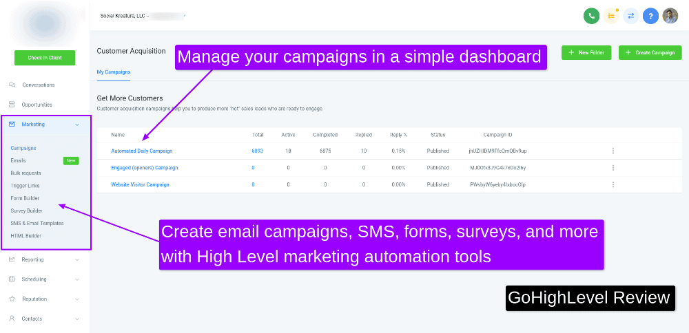 gohighlevel marketing automation
