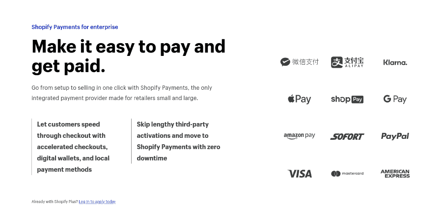 Shopify Plus Payments