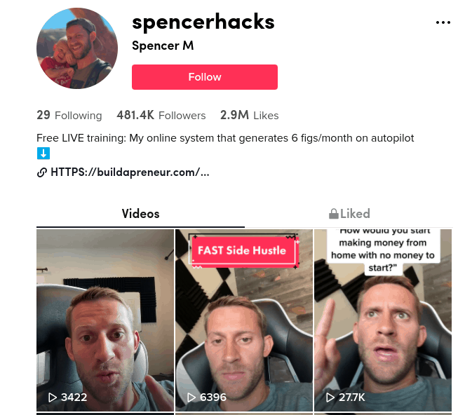 Screenshot 2021-08-05 3.45.24 PM Spencer Mecham TikTok