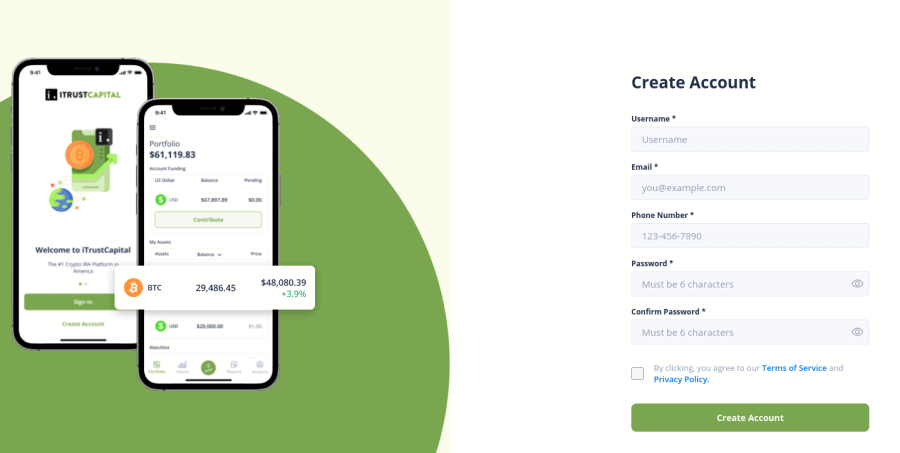iTrustCapital account