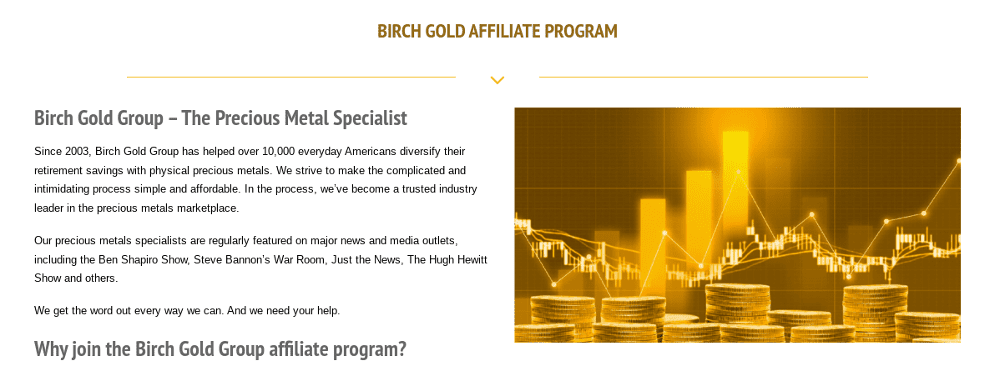 birch gold group affiliate program