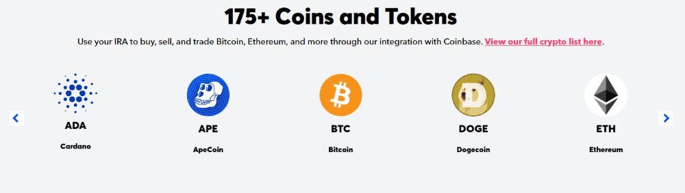 alto crypto ira coins and tokens