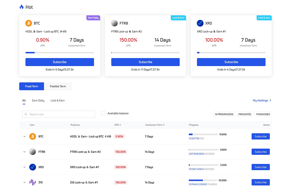 gate.io investment products