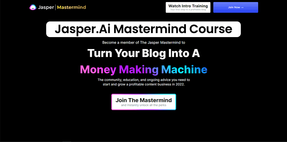jasper.ai mastermind course