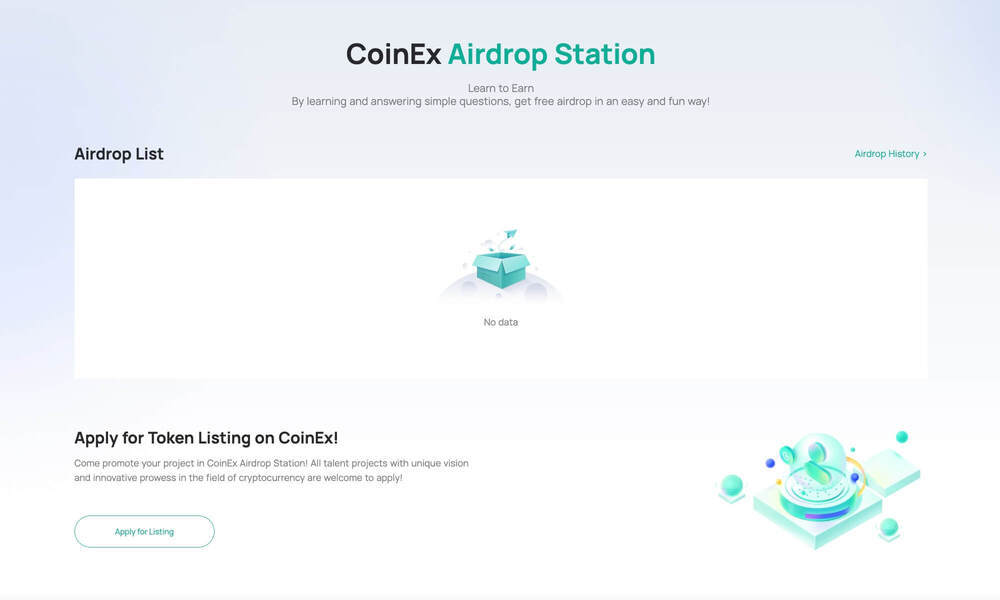 coinex airdrop station