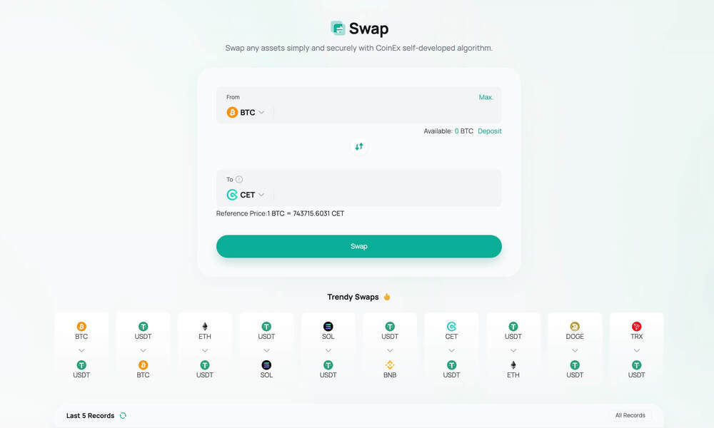 coinex swap