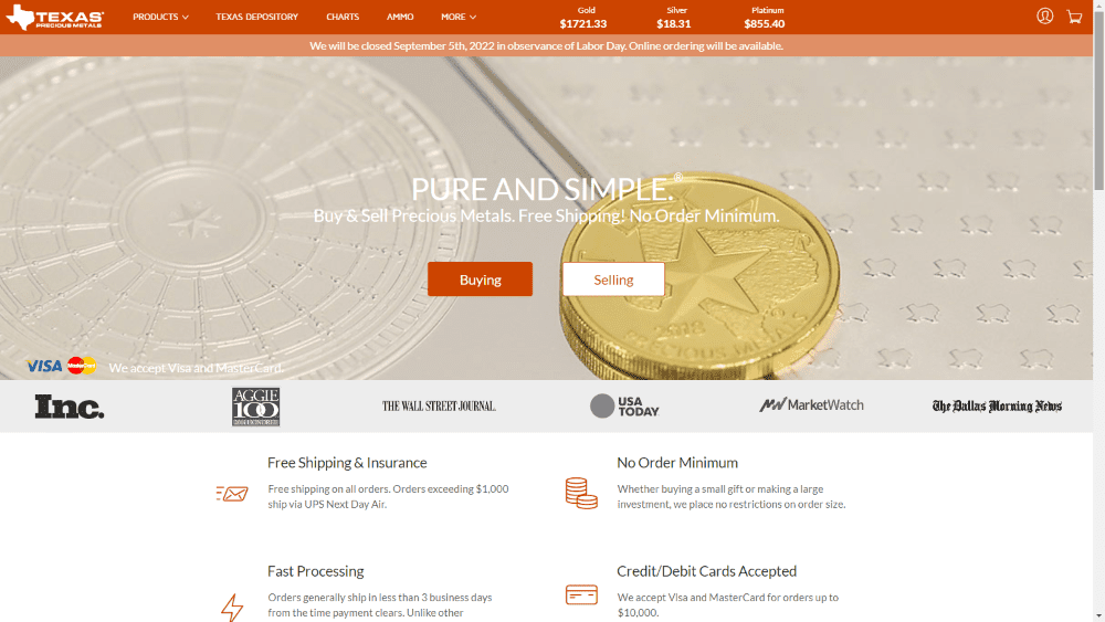 Texas Precious Metals