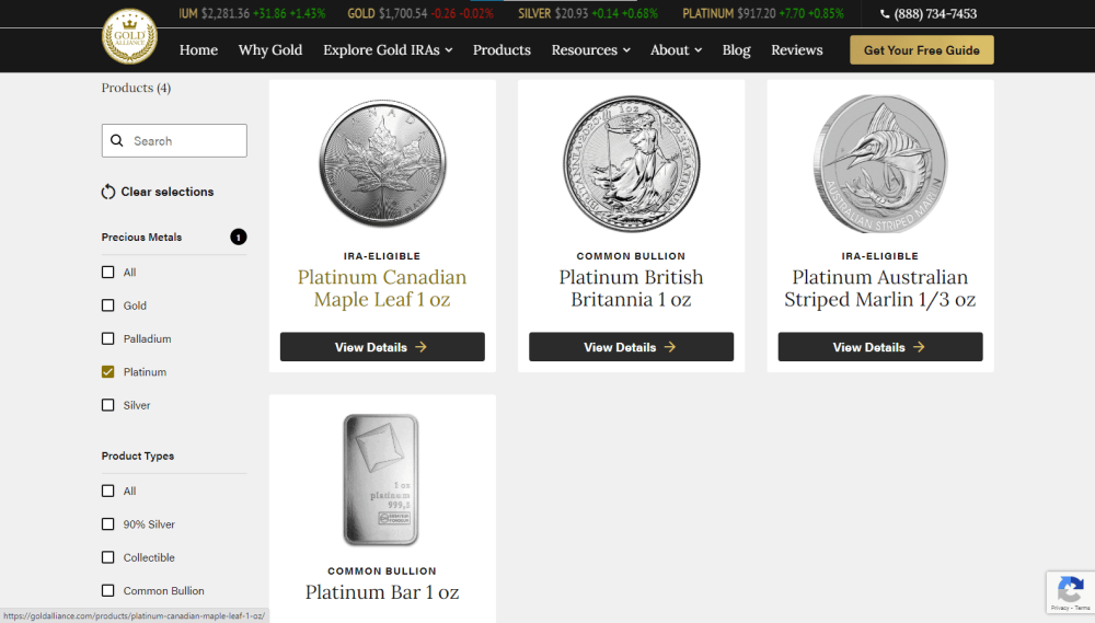 gold alliance platinum