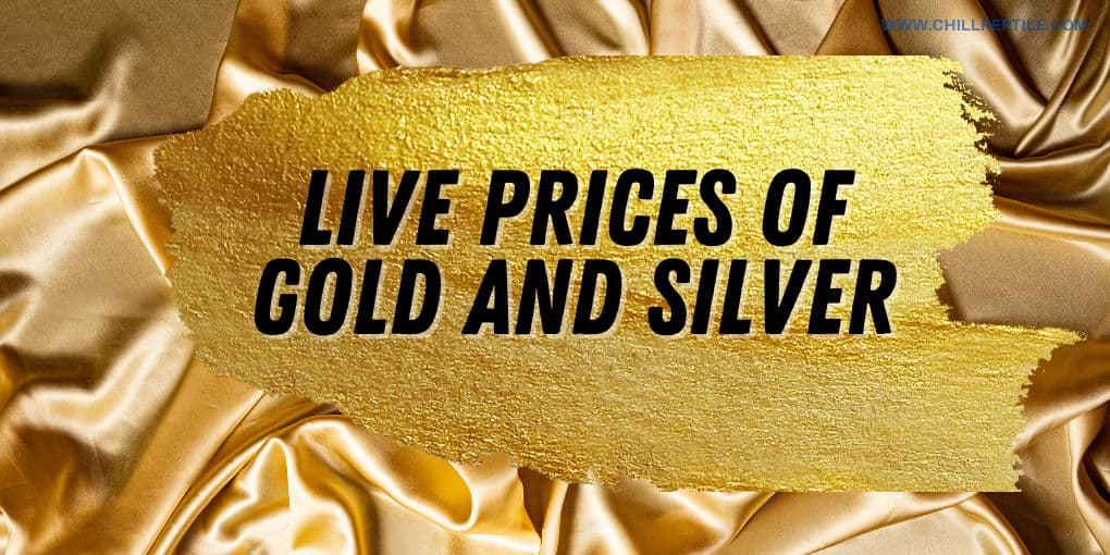 spot prices of gold and silver