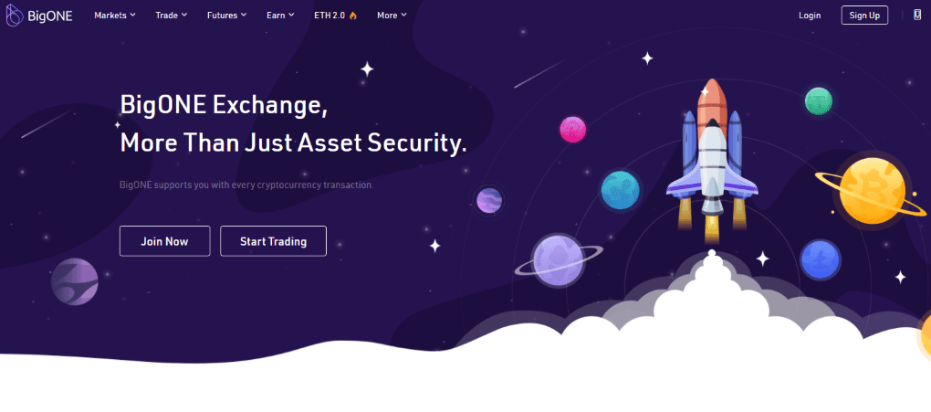 BigONE homepage