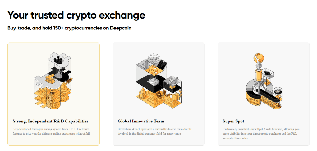 Deepcoin product and features