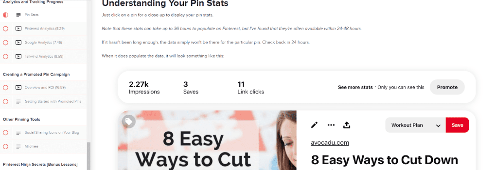 Pinterest Analytics