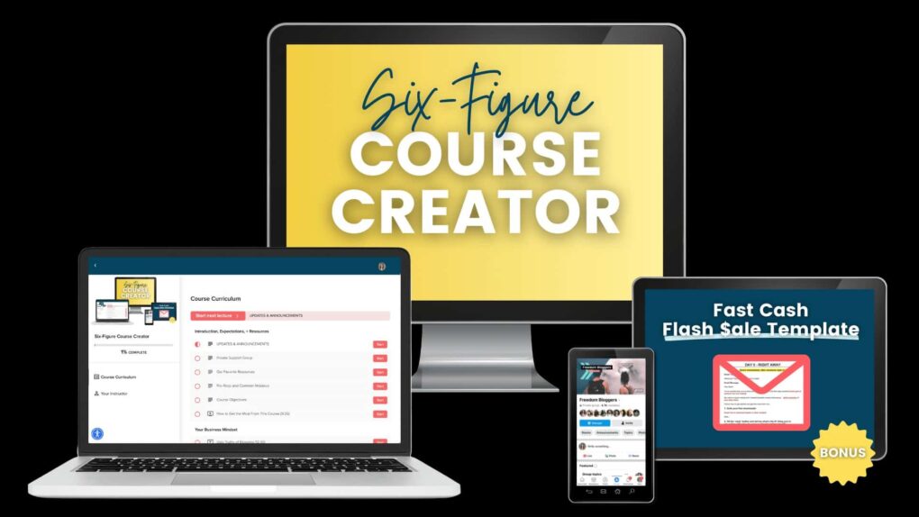 six figure course creator