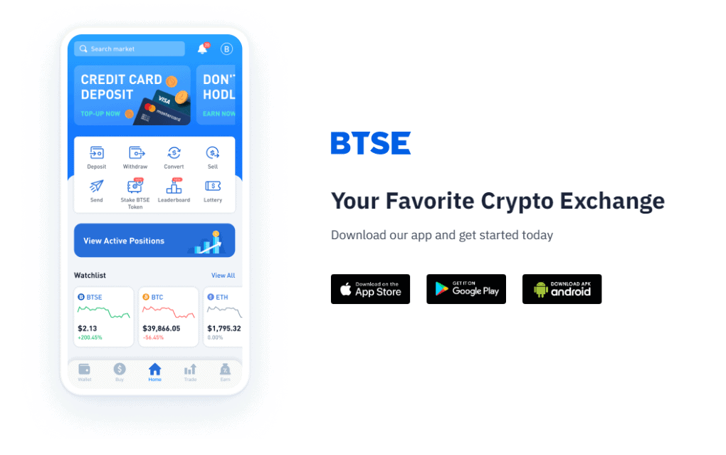 BTSE Mobile App