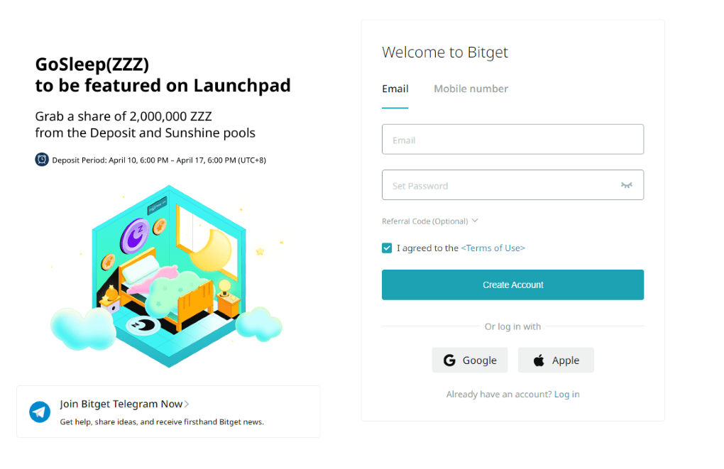 Bitget Sign up process Bitget Sign up process