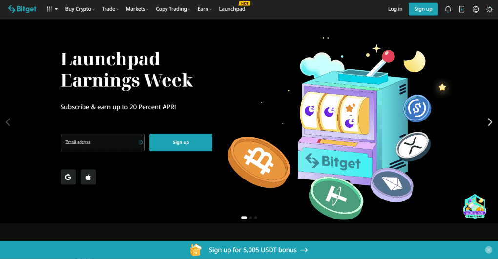 Bitget homepage Bitget homepage