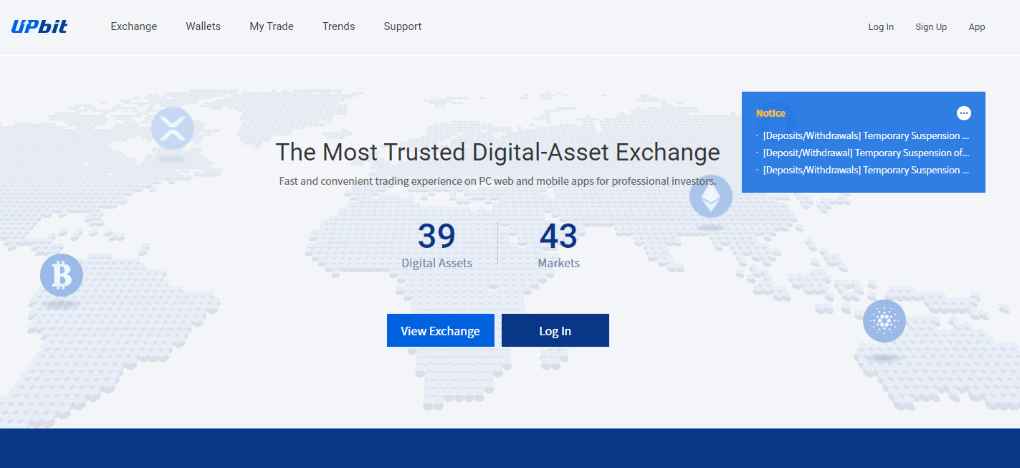 Upbit Homepage