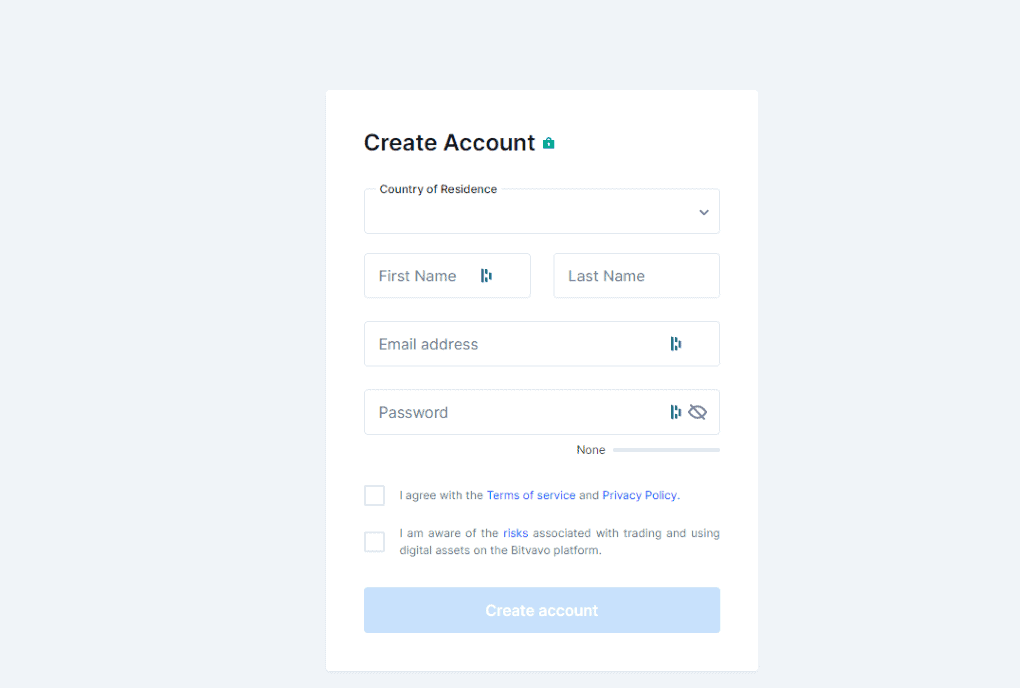 bitvavo sign up process bitvavo sign up process