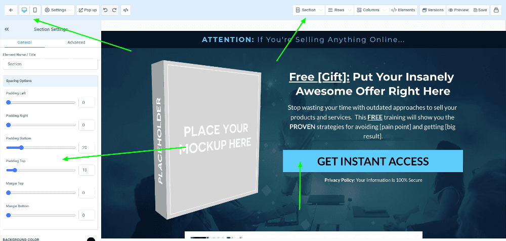 gohighlevel website editor