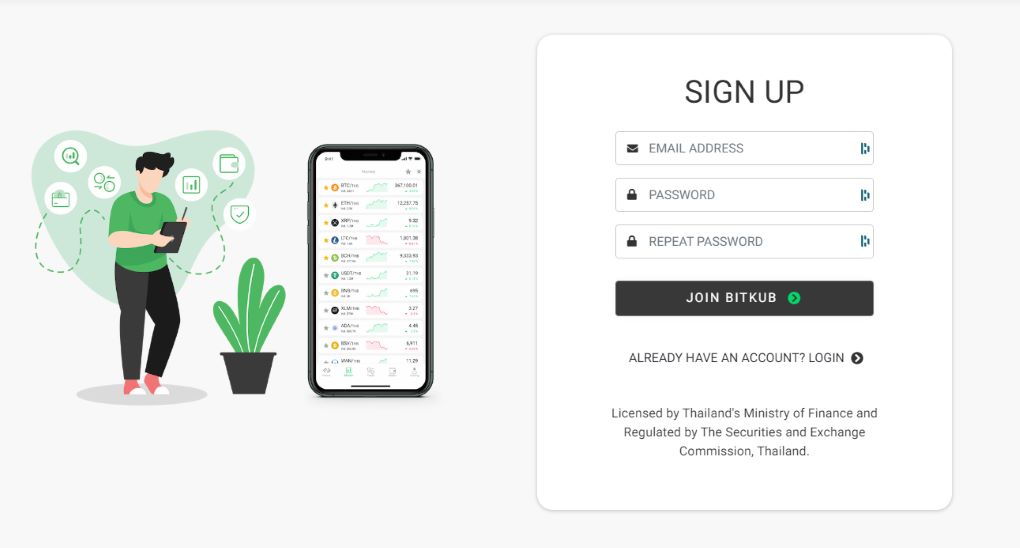 Bitkub Sign up