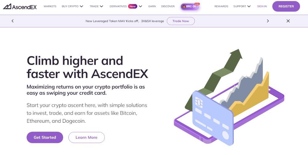 AscendEx Homepage