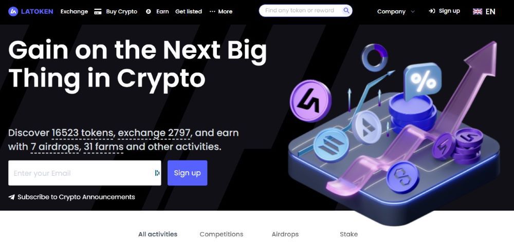 Latoken Homepage