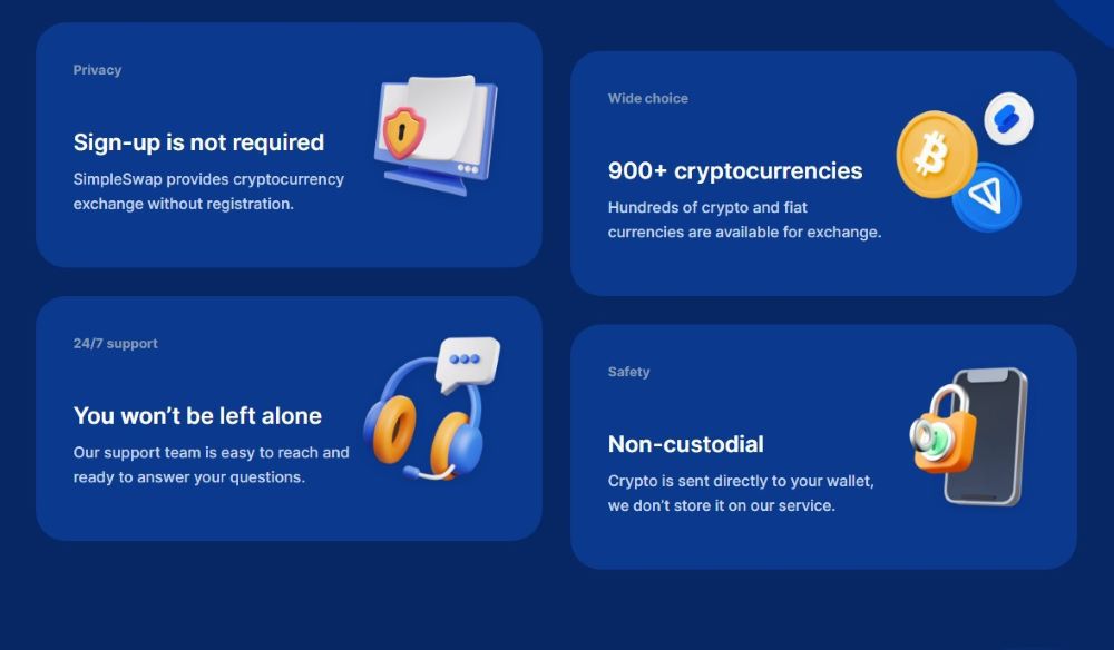 SimpleSwap Product and Features