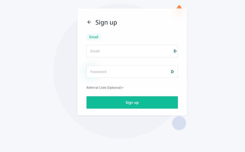 BitMake Sign Up Process