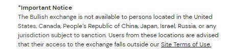 Bullish Exchange Restrictions
