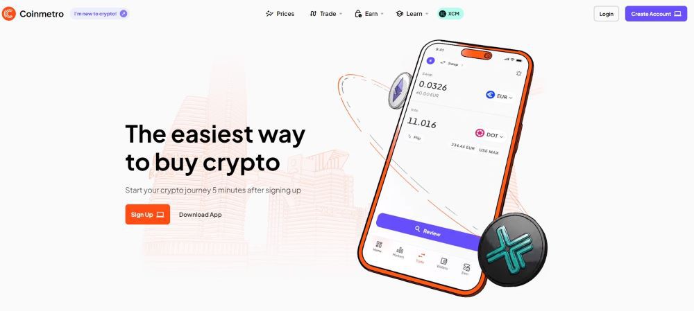 Coinmetro Homepage