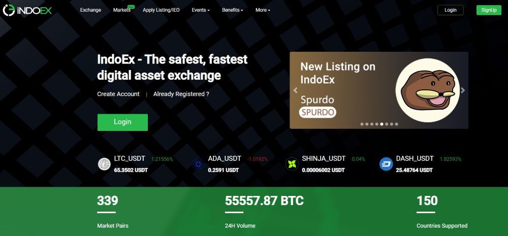 IndoEx Homepage