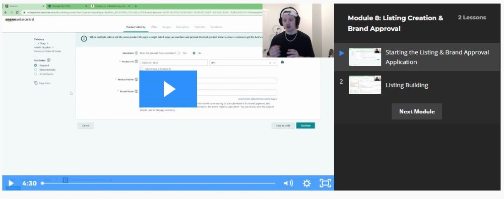 Module 8 - Listing Creation & Brand Approval