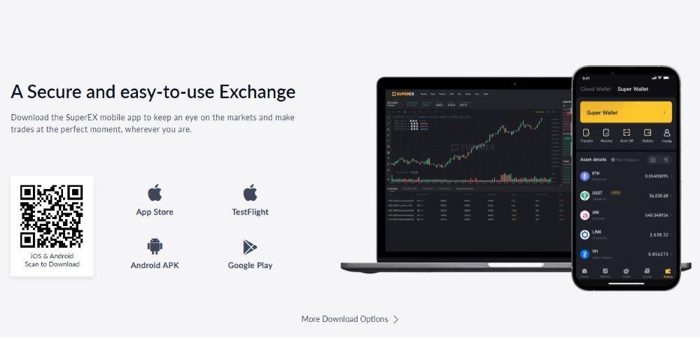 SuperEX Mobile App