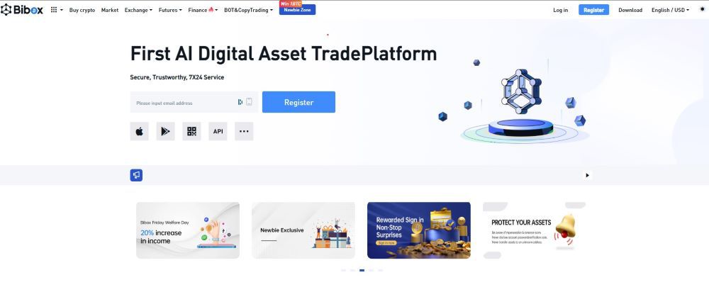 Bibox Homepage