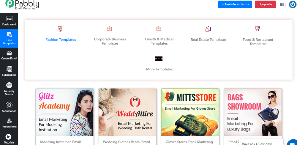 Pabbly Email Marketing free Templates