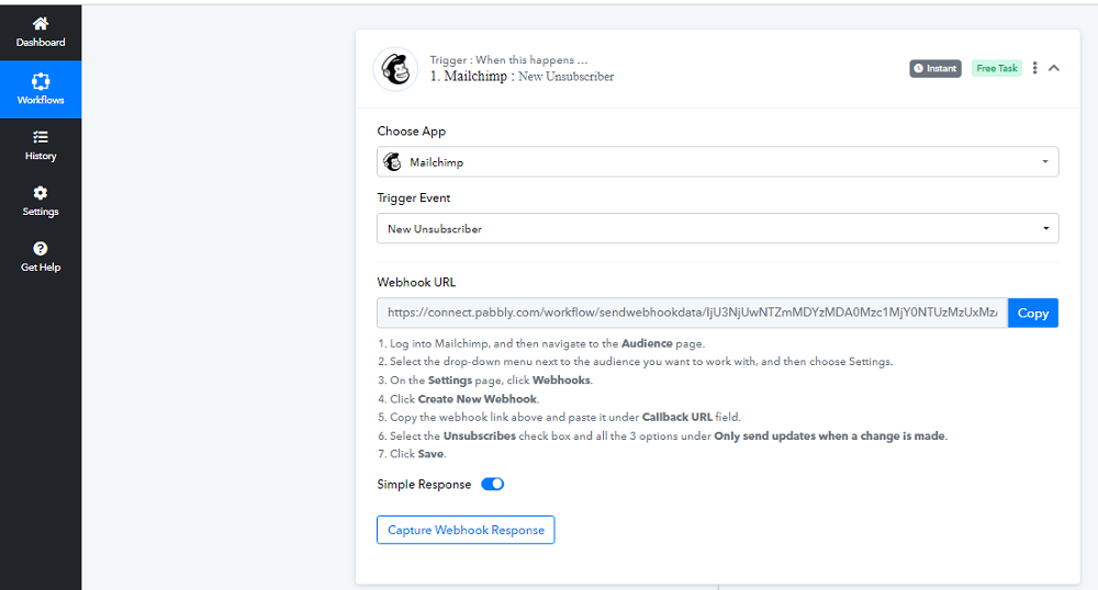 Pabbly Connect Mailchimp Integration