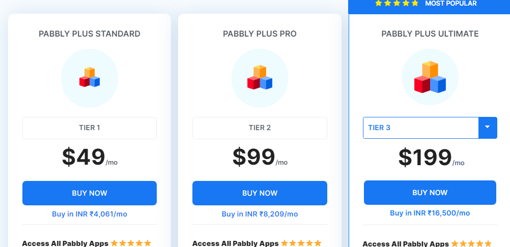 Pabbly Monthly Plans