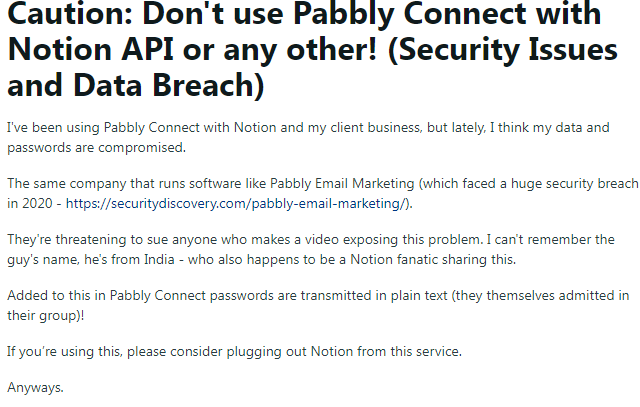 Pabbly Connect breach